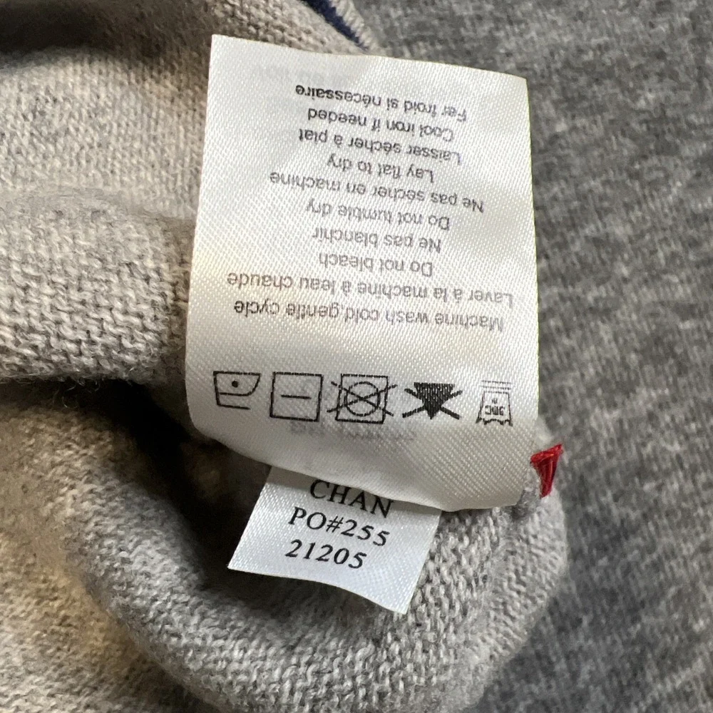 Mountain Khakis Lodge Sweater Mens XLarge Grey 1/4 Zip Merino Wool Ready To Wear